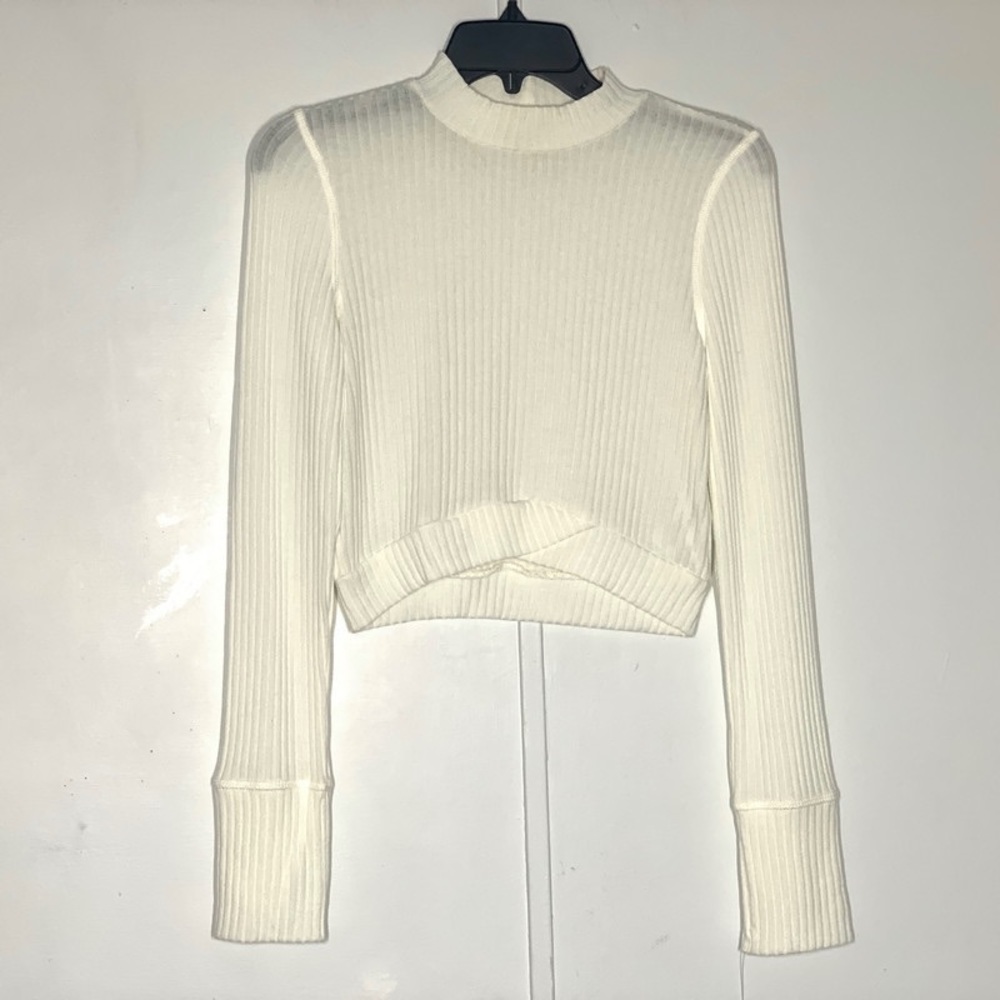Project Social T Long Sleeve Crop Top